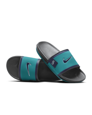 Nike slides with holes best sale